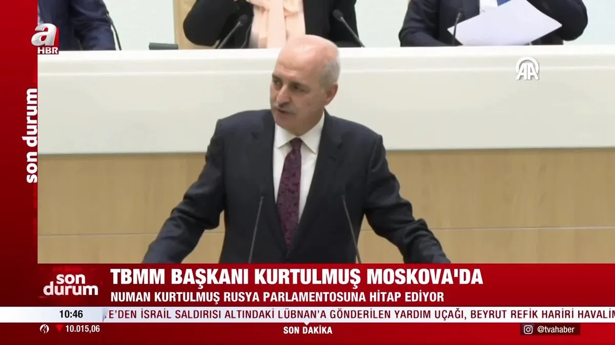 TBMM Başkanı Numan Kurtulmuş Moskova'da!