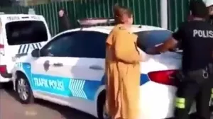 Trafik cezası kesilen kadının çığlıkları sosyal medyayı salladı