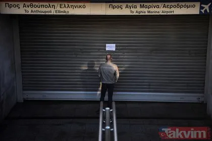 Yunanistan’da kriz büyüyor! 24 saatlik memur grevi hayatı felç etti