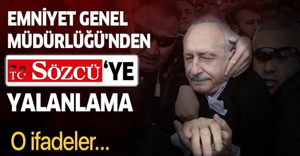 Emniyetten Sözcü'ye yalanlama