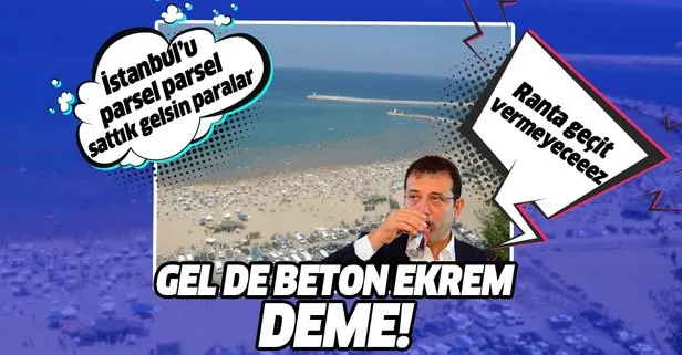 Ekrem İmamoğlu İstanbul’da satılmadık yer bırakmadı! Bu sefer Şile’nin ünlü sahili Kumbaba’daki parkı gözüne kestirdi!