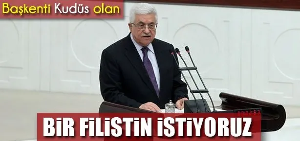 Başkenti Kudüs olan Bir Filistin istiyoruz