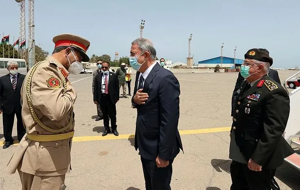 SON DAKİKA: MSB duyurdu: Bakan Akar ve Genelkurmay Başkanı Güler Trablus'a gitti-2