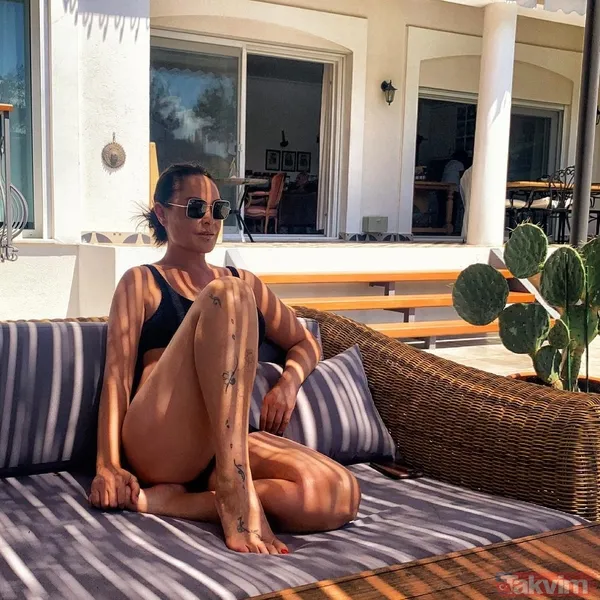 Hülya Avşar tatil sezonunu açtı! Siyah bikinili pozuyla gençlere taş çıkarttı sosyal medya onu konuştu - 6