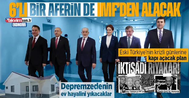 Avrupa ve ABD'den "aferin" alacaklar: 6'lı koalisyonun IMF planı!