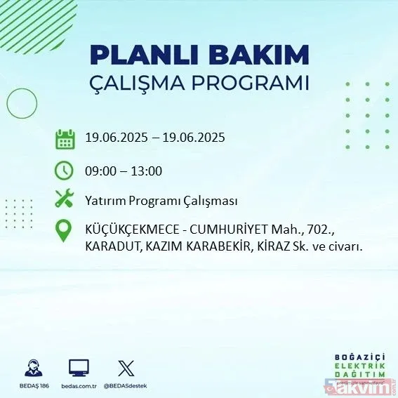 İstanbul elektrik kesintisi başladı: Mahallende o saat aralığında yok! BEDAŞ duyurdu - 12