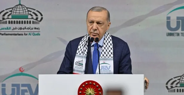 Başkan Erdoğan'dan Kudüs Konferansı'nda tarihi açıklamalar! Soykırımcı İsrail'in hamisi ABD'ye '1915' tokadı | "Ya Kahhar" deyip dua etti