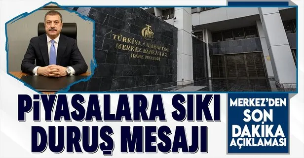 Merkez Bankası Başkanı Şahap Kavcıoğlu’dan piyasalara sıkı duruş mesajı