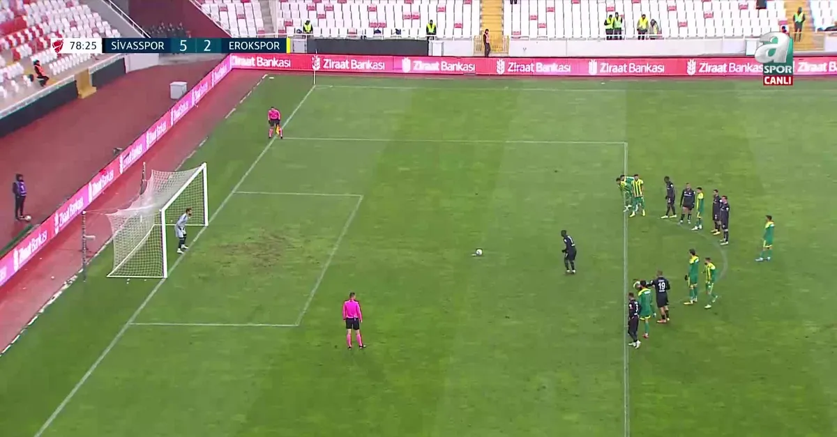 SİVASSPOR, ESENLER Erokspor karşısında 5 - 2 öne geçti ⚽ GOL : Max Gradel 📺 A Spor ZTK 5. tur maçı