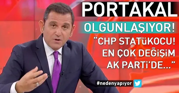 Fatih Portakal’dan canlı yayında ezber bozan sözler