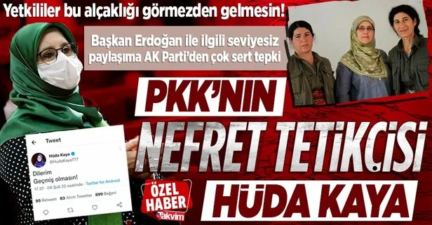 HDPKK’lı Hüda Kaya nefret tetikçiliğine soyundu: Koronavirüse yakalanan Başkan Erdoğan ile ilgili seviyesiz paylaşım