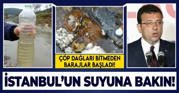 İstanbul’da çevre rezaleti havadan görüntülendi! Ömerli Barajı’na giden derelerdeki kirli su mide bulandırdı