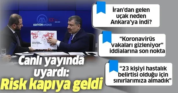Bakan Koca'dan koronarivüs açıklaması