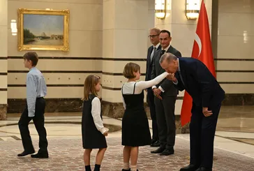 Cumhurbaşkanlığı Külliyesi'nde samimi anlar!
