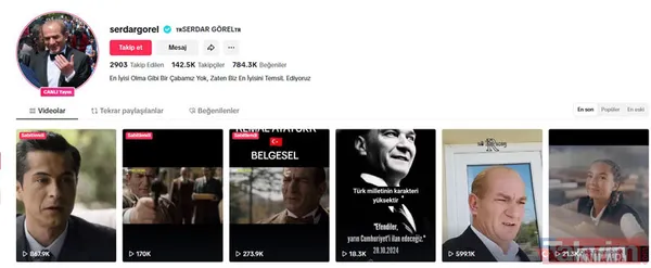 Atatürk'e benzeyen adamın 29 Ekim vurgunu! Serdar Görel TikTok yayını açtı para topladı - 6
