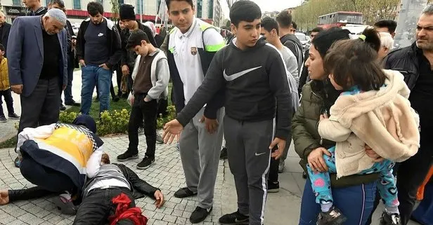 Sultangazi’de karısını döven öfkeli kocayı bıçakladılar