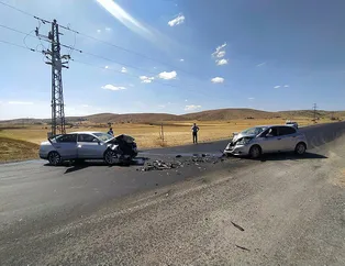 Feci kaza! Kafa kafaya çarpıştılar