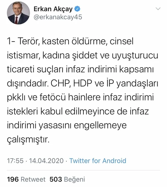 mhp-grup-baskanvekili-erkan-akcaydan-iyi-partili-lutfu-turkkana-tepki-yalanin-batsin-1586886357535.jpg MHP Grup Başkanvekili Erkan Akçay’dan İYİ Partili Lütfü Türkkan’a tepki: “Yalanın batsın"-3