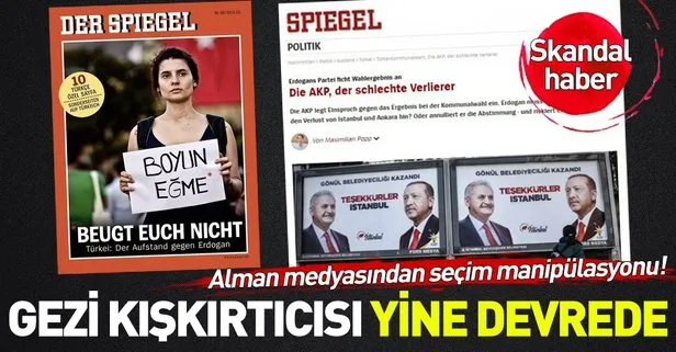 Gezi kalkışmasında eylemcileri kışkırtan Der Spiegel’den yerel seçimler için skandal haber