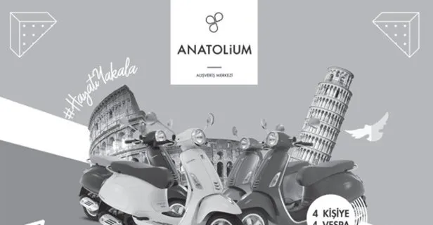 Anatolium-Bursa AVM vespa kampanyası çekiliş sonuçları belli oldu! İşte vespa kampanyası çekiliş sonuçları