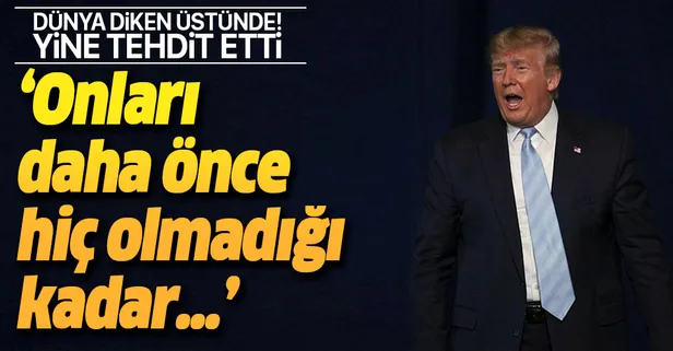 Son dakika: ABD Başkanı Trump'tan İran'a yeni tehdit! Dünya diken üstünde