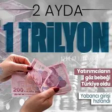 Yatırımcıların göz bebeği Türkiye! 2 ay ayda 1 trilyonluk artış