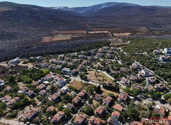 Çeşme yangınında zarar gören alanlar görüntülendi: Her şeyimiz yandı - 17