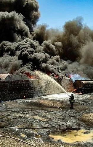 İdlib'de akaryakıt pazarına hava saldırısı