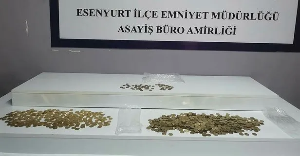 İstanbul Esenyurt’ta 884 adet sahte Suriye altını ele geçirildi
