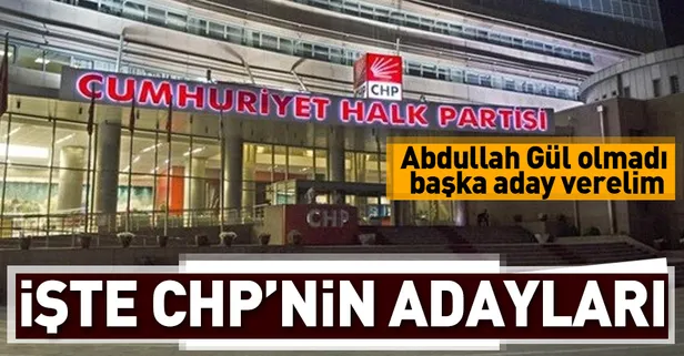 Abdullah Gül olmadı başka aday verelim…