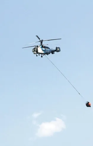 Kastamonu’dan Marmaris’teki yangını söndürmek için havalanan helikopter Denizli'de düştü