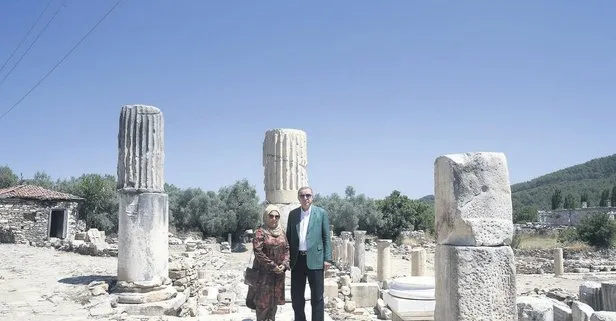 Başkan Erdoğan Stratonikeia Antik Kenti’ni ziyaret etti