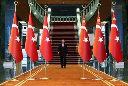 Cumhurbaşkanı Erdoğan Külliye’de tebrikleri kabul etti!