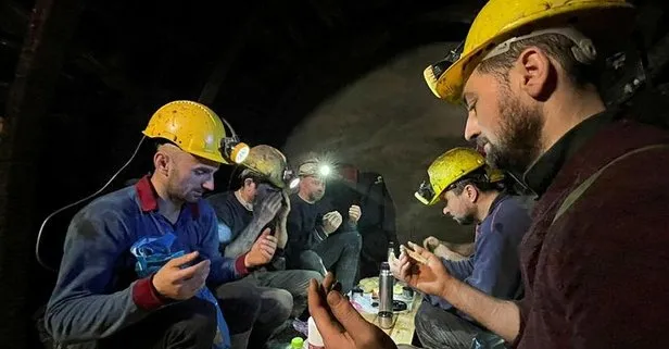 Zonguldak’ta maden işçileri ilk sahurlarını yerin metrelerce altında yaptı