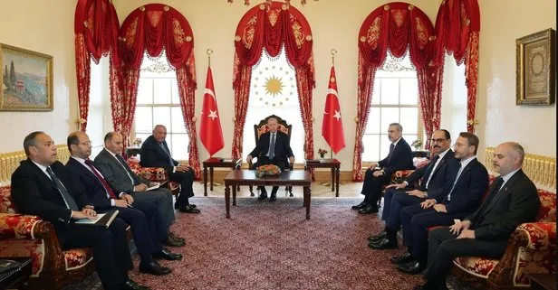 Başkan Recep Tayyip Erdoğan, Mısır Dışişleri Bakanı Samih Şukri’yi kabul etti