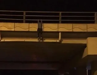 Eşiyle tartışan kadın köprüden atladı