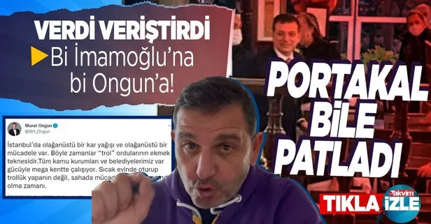 Portakal bile patladı!