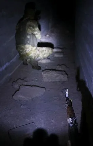 Tel Abyad'da asansörlü tünel