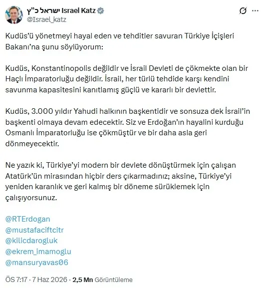 kudus-valiligi-duasi-israili-cildirtti-israel-katztan-skandal-sozler-1780895886060.jpeg Kudüs duası İsrail’i çıldırttı: İsrael Katz’tan skandal sözler! | Başkan Erdoğan'ı ve Bakan Mustafa Çiftçi'yi hedef aldı-4