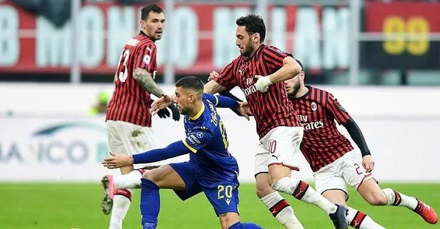 Çalhanoğlu’nun golü galibiyete yetmedi! Milan 1-1 Hellas Verona