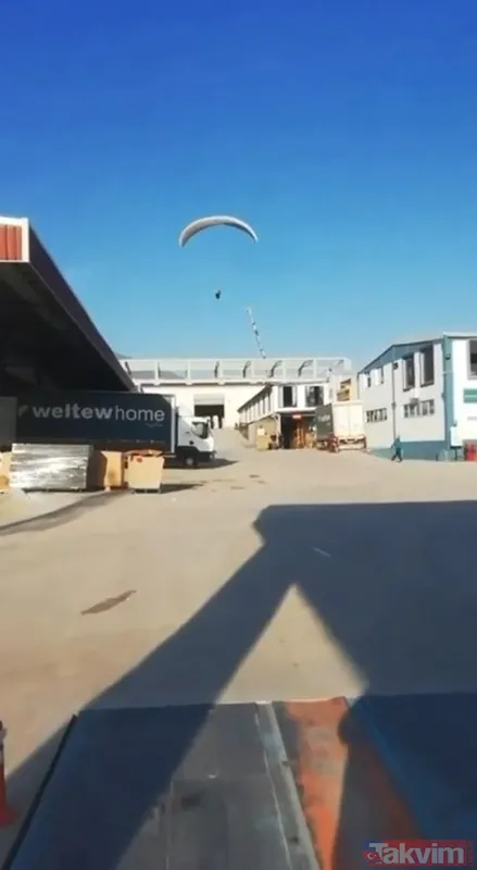 Mesaiye geç kalan fabrika işçisi fabrikaya paraşütle gitti - 12