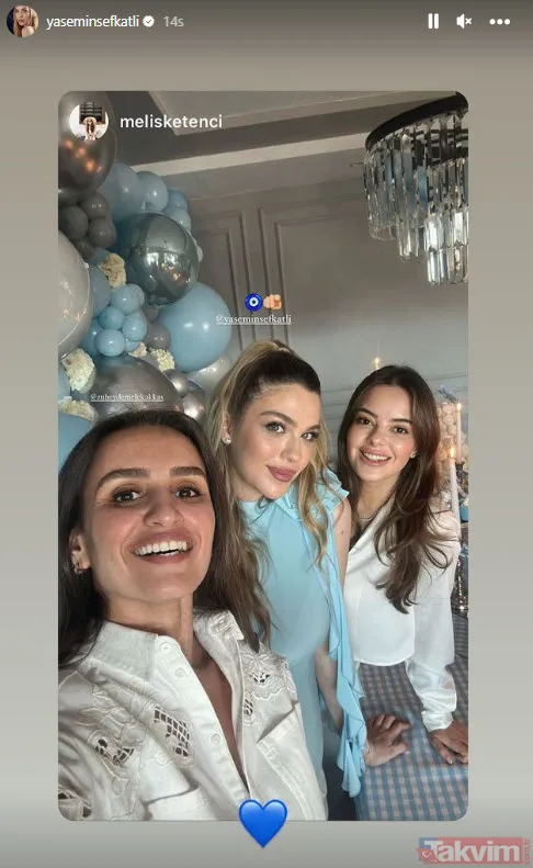 Perihan Savaş ile İbrahim Tatlıses'in kızı Melek Zübeyde Yasemin Şefkatli'nin baby shower partisinde! Melek Hala paylaştı "Geliyor böceklerim" - 7