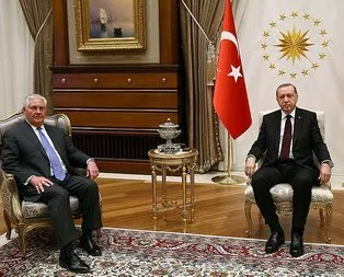 Erdoğan-Tillerson görüşmesi sona erdi