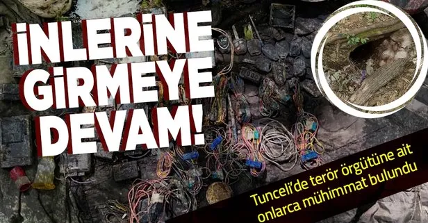 Teröre bir darbe de Tunceli’den geldi! 10 sığınak yerle bir edildi