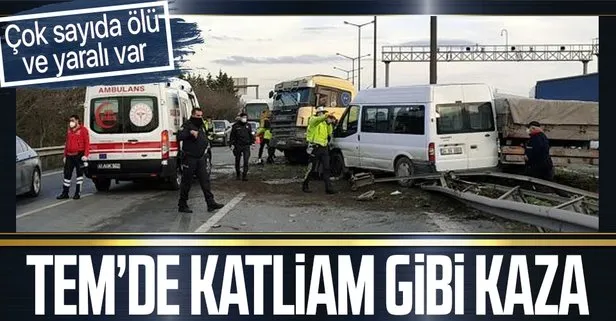 Ankara-İstanbul otobanında çok sayıda aracın karıştığı zincirleme kaza! Ölü ve yaralılar var