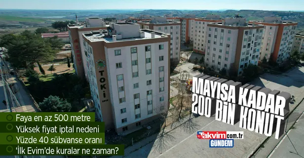 Afet bölgesi yeniden ayağa kalkıyor: 200 bin konut ihale edilecek! "İlk Evim"de kura zamanı