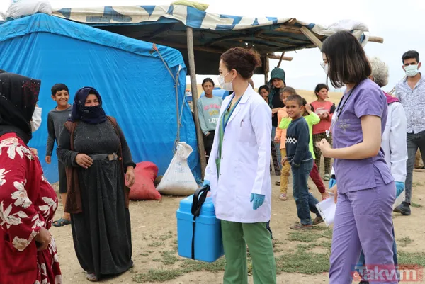 SON DAKİKA: Ankara Polatlı'da çiftçilerin Kovid-19 (koronavirüs) aşısı tarlada yapıldı - 11