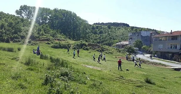 İstanbul’da kısıtlamaya uymayıp piknik yapanlar drone görünce kaçtılar