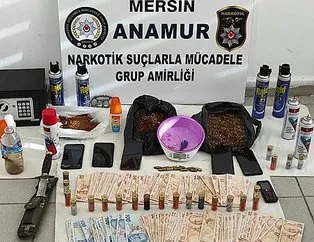 Mersin’de uyuşturucu operasyonu:10 gözaltı