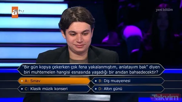 Kim Milyoner Olmak İster'de seyirciye güvendi yarışmadan elendi! Geceye damga vuran o soruyu kimse bilemedi! - 36